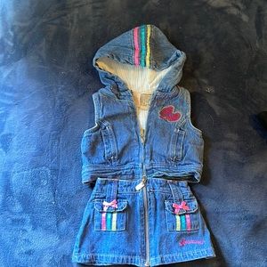 Rocawear infant girls denim set